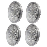 4PCS Par36 Sealed Beam LED Tractor Lights Round Flood Light LED Work Light 12V For John Deere Tractor 4430 3010 Offroad