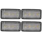 20W Rectangle Cab LED Headlight Farm Work Lights Tractor For John Deere 4040 7200 8100 7000-8000