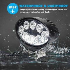 20W Oval Flood LED Work Light Upper Cab LIGHT For KUBOTA TRACTOR Combines