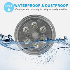 4PCS Par36 Sealed Beam LED Tractor Lights Round Flood Light LED Work Light 12V For John Deere Tractor 4430 3010 Offroad