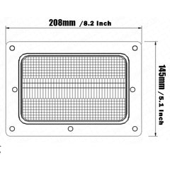 4x6 Inch LED Rectangular Headlight Hi-lo Beam 12V/24V 4800 Lumen Agriculture Work Light Compatible With Gleaner Combine C62, R40, R42, R50, R52, R60, R62, R70, R72