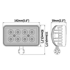 Complete John Deere 8000(T)-8010(T) Series LED Light Kit